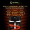 Tower Vortx Digital Vision 6.3L | 1600W | 9 Preset Menus | Bake, Grill & Roast | Digital Touch Display | Rapid Air Circulation Technology Air Fryer (6.3 L)