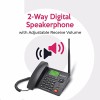 Beetel F2N Wireless GSM Landline Phone with SIM Card Support, Answering Machine, Corded Desk Phone for Home & Office Use, Clear Voice, Easy Dialing