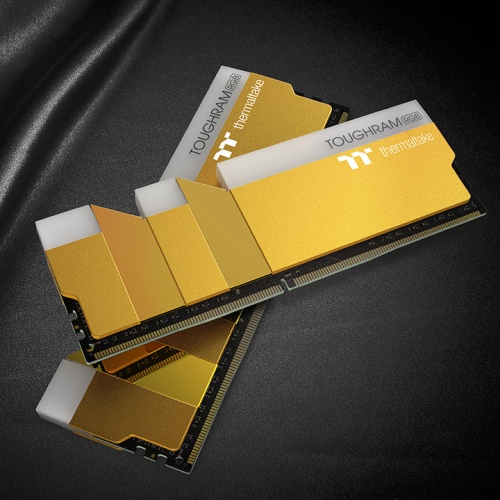 Thermaltake TOUGHRAM RGB Memory DDR4 3600MHz 16GB (8GB x2)-Metallic Gold (RG26D408GX2-3600C18A)
