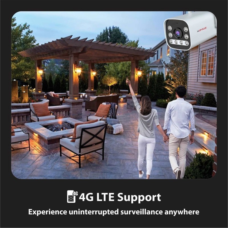 CP PLUS EZ-R33T 3MP|4G SIM|CTC Cyber Tech|Human Motion Detection|IR Night 30M Bullet Security Camera