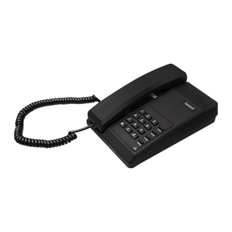 Beetel B11 Corded Landline Phone, Ringer Volume Control, LED for Ring Indication (Black) (B11)