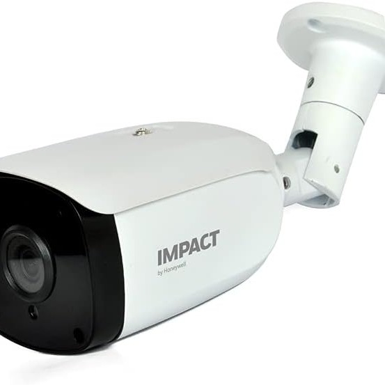 Impact by Honeywell 2MP Outdoor Wired Bullet CCTV Camera,IR Range 20m,Night Vision (I-HABC-2005PI) Security Camera (1 Channel)