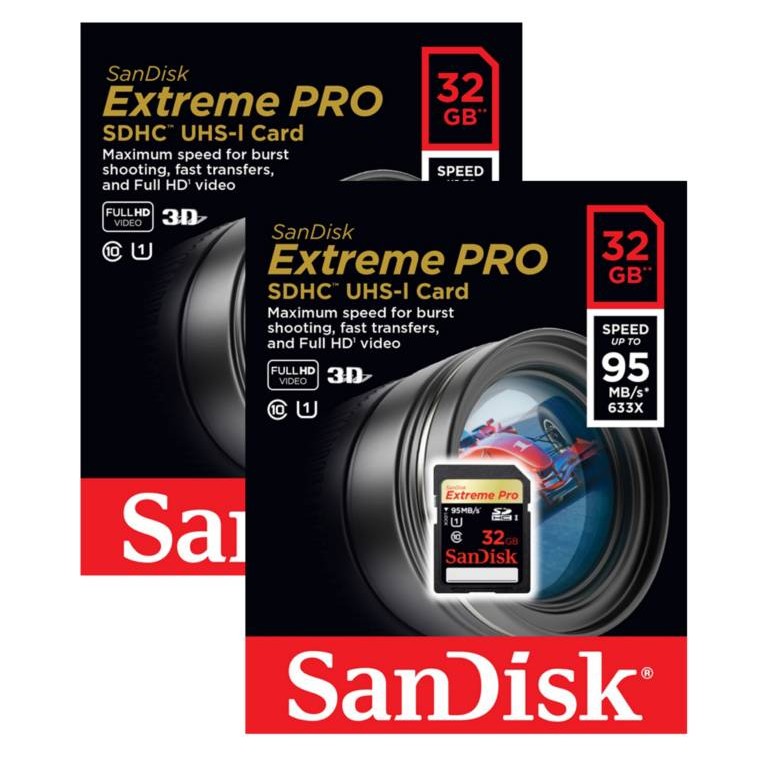 Sandisk Extreme Pro 32gb Class 10 uhs-i Sdxc 95MB/s Memory Card