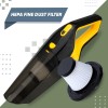 GoMechanic Car Vacuum Cleaner - Portable 2 in 1 Wet & Dry Cleaner for Car with High Suction Power 6000PA (Neutron 6000, Black & Yellow)