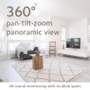 Mi by Xiaomi 3MP Camera 2K (1296p) High Resolution AI Human Detection PTZ 360° Smart Home Security Camera