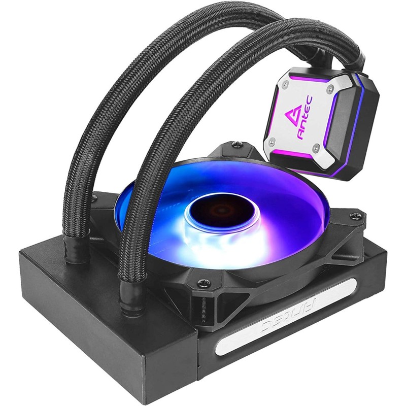 Antec Neptune 120 ARGB Liquid CPU Cooler | 120mm All-in-One AIO Cooler | High Performance Cooling | ARGB Lighting Black
