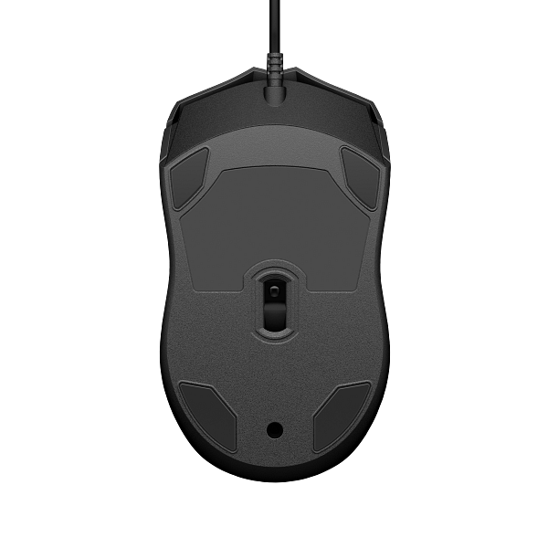 HP 100 Wired Optical Mouse 6VY96AA Wired Ambidextrous Optical Mouse (USB 3.0, Black)