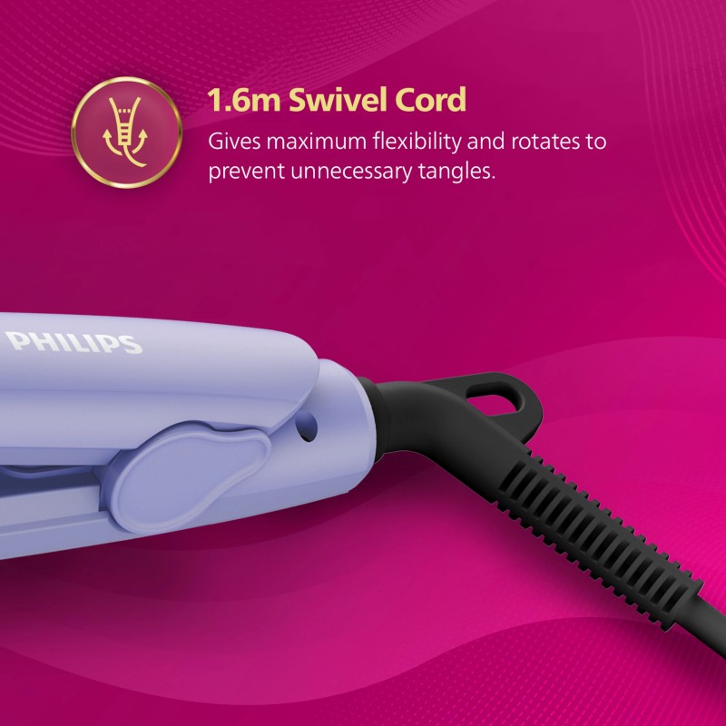 PHILIPS Selfie Straightener BHS224/00 Hair Straightener (Purple)
