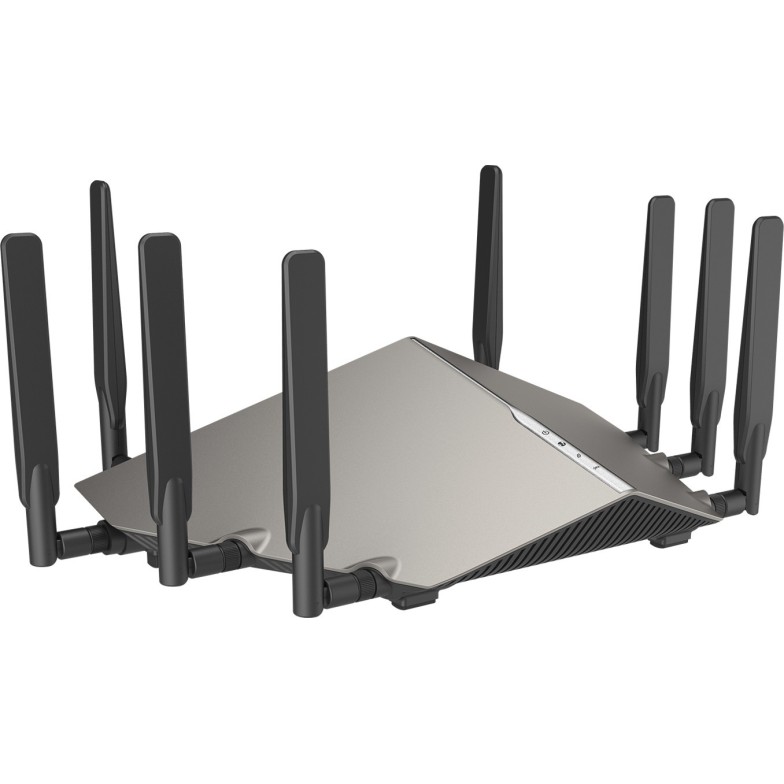 D-Link Wireless AX 6000 Dual Band (11a/b/g/n/ac/ax), 4x4 AX,MU-OFDMA Router, 4 x Gigabit ports, 2.5Gbase-T WAN, 8 external antenna