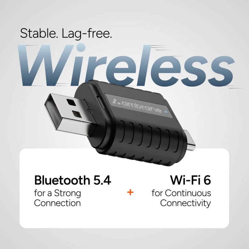 Ambrane v5.0 Car Bluetooth Device with Audio Receiver (Black)