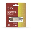 EVM 128GB ENSTORE+ DRIVE USB 3.2 GEN 1 (PENDRIVE) 128 GB Pen Drive Compatible with Desktop Computer, Laptop, Audio Player, Television USB 3.2 Metal Case (Gold)