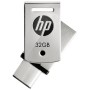 HP X5000M 32 GB OTG Drive Compatible with Netbook, Tablet, Mobile, Television USB 3.1 Metal Case (Silver, Type A to Type C)