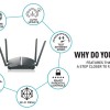 D-Link DIR-1360 - EXO AC1300 MBps Dual Band Mesh-Enabled Smart Wi-Fi Router, Black ‎DIR-1360