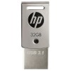 HP X5000M 32 GB OTG Drive Compatible with Netbook, Tablet, Mobile, Television USB 3.1 Metal Case (Silver, Type A to Type C)