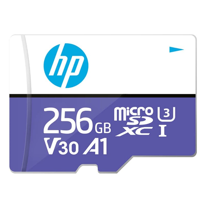 HP Micro SD Card 256GB with Adapter U3 A1 V30 (Purple)