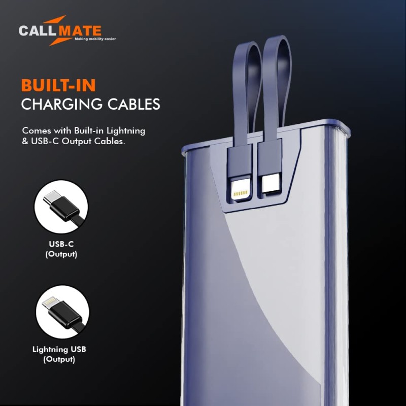 Call mate Callmate 23W Power Bank (Transparent, Lithium Polymer) C-Thru DX135