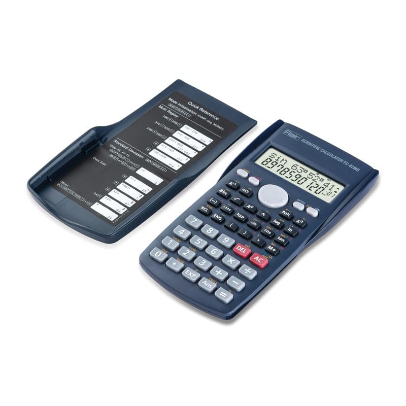 Flair FC-82MS Scientific Series Calculator | 240 Functions with 40 Scientific Calculations | Two Line Display | Square Root Function
