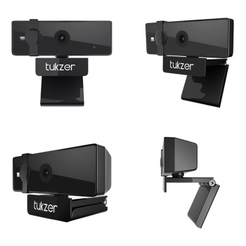 Tukzer 2.1 MP Full HD 1080P Web Camera, CMOS Webcam with Microphone| (C01-Black)
