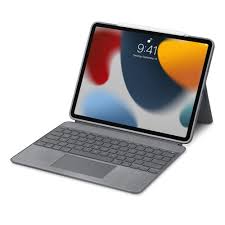 Logitech Combo Touch for iPad Pro 12.9-inch (5th gen) Bluetooth Handheld Tablet Keyboard Compatible with Desktop, Laptop, Mac KeyboardCase-Detachable Backlit Keyboard with Kickstand,Click-Anywhere Trackpad  (Grey)