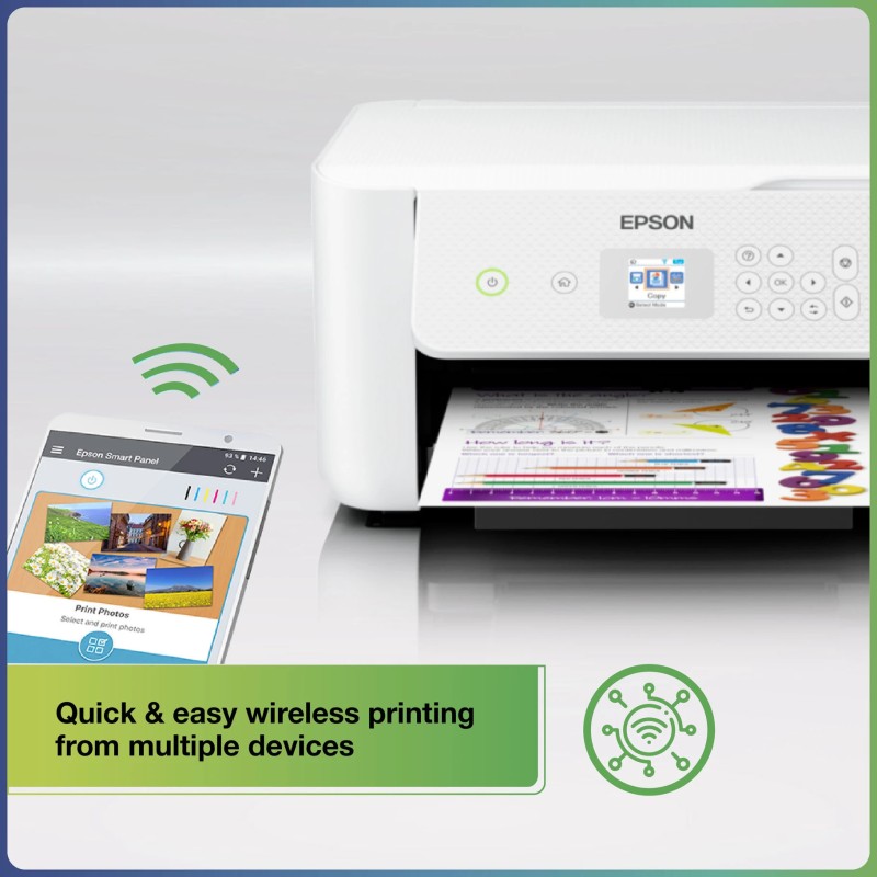Epson EcoTank L3266 A4 Wi-Fi, All-in-One Ink Tank Printer