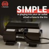 GoMechanic Digital Tyre Inflator for Car - 150 psi, 12V DC Portable Air Pump/Compressor with Digital Tyre Pressure (Gusto T4)