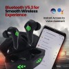 PTron Basspods Torq Gaming Earbuds with AI-ENC Calls, 40ms Low Latency, 40Hrs Playtime Bluetooth Headset (Yellow, True Wireless)