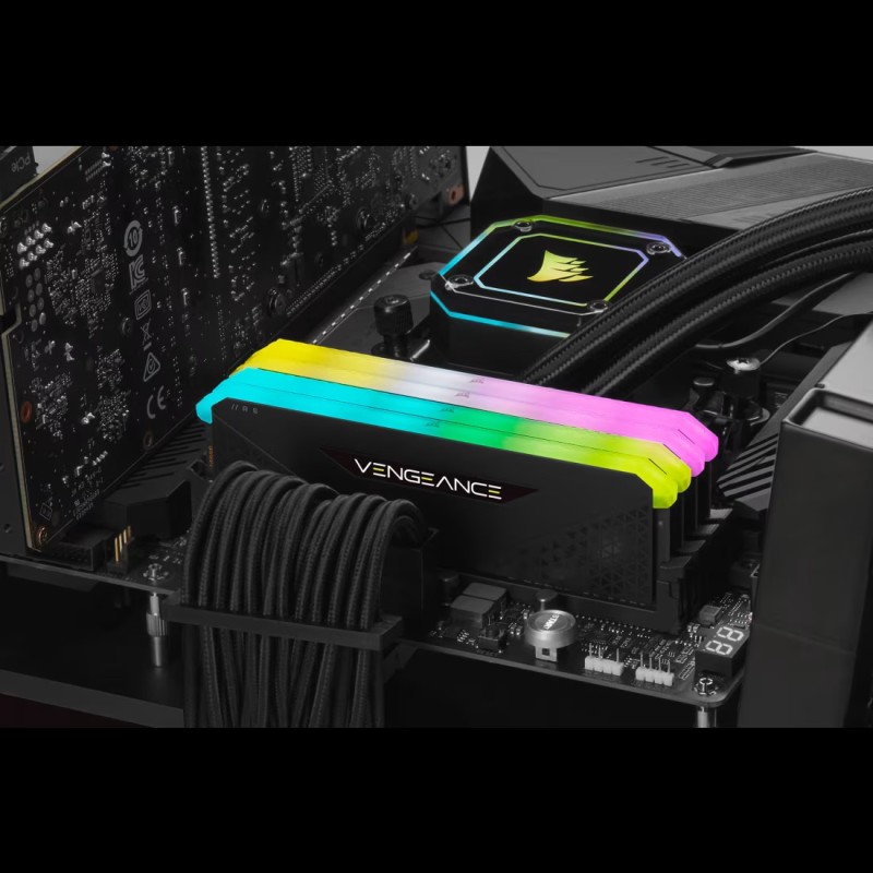 Corsair Vengeance RGB RS 8 GB 3200MHz C16 Memory (Black) DDR4 8 GB PC SDRAM (CMG8GX4M1E3200C16) (Black)