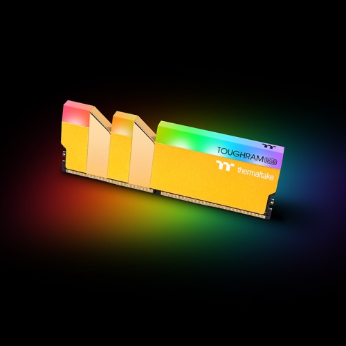 Thermaltake TOUGHRAM RGB Memory DDR4 3600MHz 16GB (8GB x2)-Metallic Gold (RG26D408GX2-3600C18A)