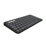 Logitech Pebble Keys 2 K380s, Multi-Device Bluetooth Wireless Keyboard with Customisable Shortcuts - Tonal Black