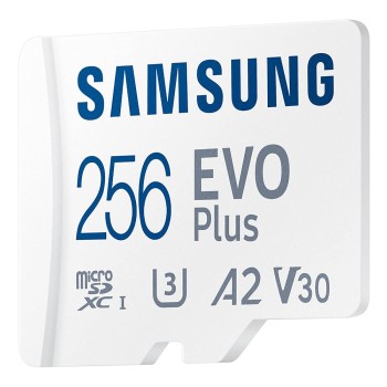 Samsung EVO Plus 256GB microSDXC UHS-I U3 130MB/s Full HD & 4K UHD Memory Card with Adapter (MB-MC256KA)