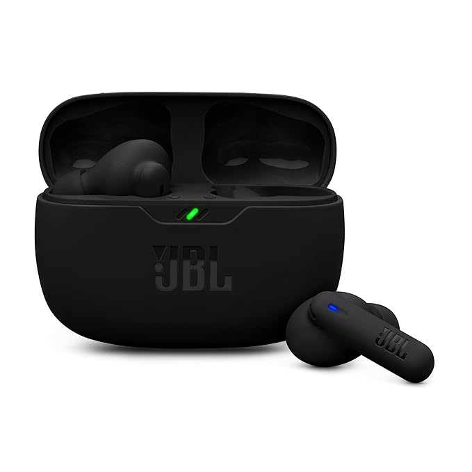Wave Beam TWS, 32Hr Playtime, IP54, Smart Ambient & TalkThru Mode, JBL App Bluetooth Headset (Mint, In the Ear)