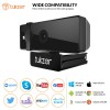 Tukzer 2.1 MP Full HD 1080P Web Camera, CMOS Webcam with Microphone| (C01-Black)