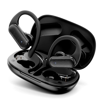Humble Bluetooth Earbuds with Touch Functionality, 24 Hours Playtime, Noise Cancellation, Touch Controls, Long Battery, (Black)