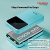 Lifelong Electronics 20000mAh 22.5W Fast Charging Power Bank | 3 Inputs (1 Built-in USB A Cable , Small Pocket Size Powerbank.