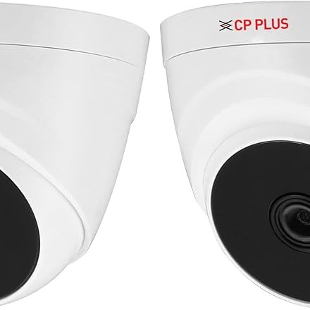 CP PLUS 1MP Full HD IR Dome Camera | 1/4.5'' 1MP PS CMOS Image Sensor - CP-USC-DC10PL2-V2-0360 (Pack of 2)