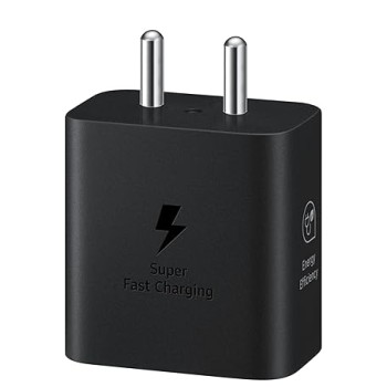 Samsung Original 25W Type-C Travel Adaptor Without Cable, Black