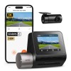 70mai A510 HDR 3K Dual Channel Dash Cam, STARVIS 2 IMX675 Sensor, ADAS, Built-in GPS Logger, Route Recorder, MaiColor Vivid+ with Night Owl Vision, App Playback & Share, Optional Parking Monitoring