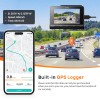 70mai A810 True 4K HDR Dual Dash Cam, Built-in GPS Logger, ADAS, Sony Starvis2 IMX678, 150° Wide, Optional Parking Mode with Motion Detection & Time Lapse, Upto 256GB Supported