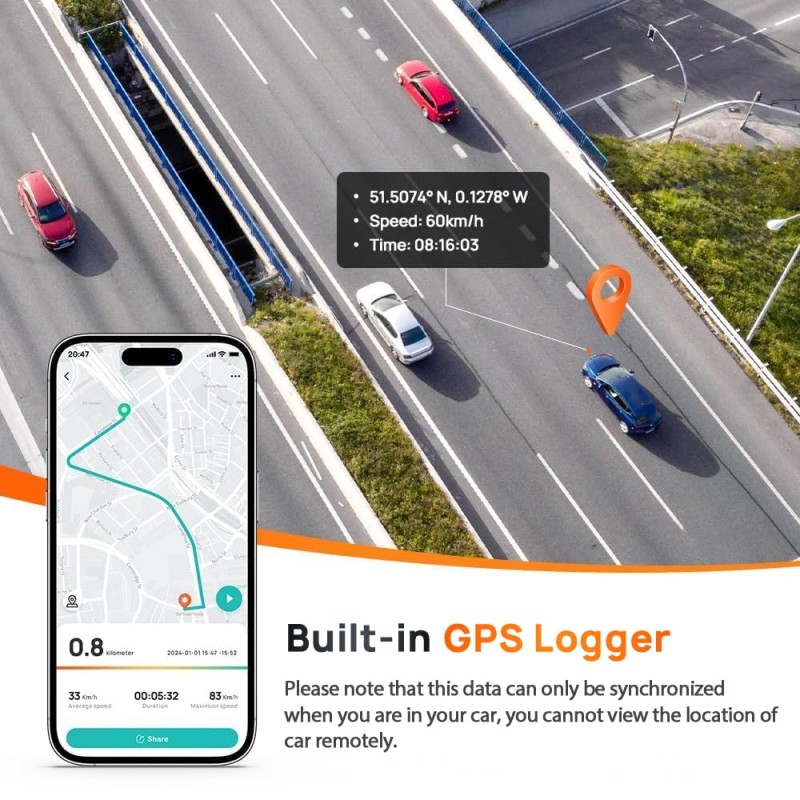 70mai Pro Plus+ A500S Dual Channel Car Dash Cam, 5MP Sony STAVIS IMX335 Sensor, 3K Front & Full HD Rear, Refined ADAS, Built-in GPS Logger, Night Owl Vision, 70mai App, Optional Parking Mode