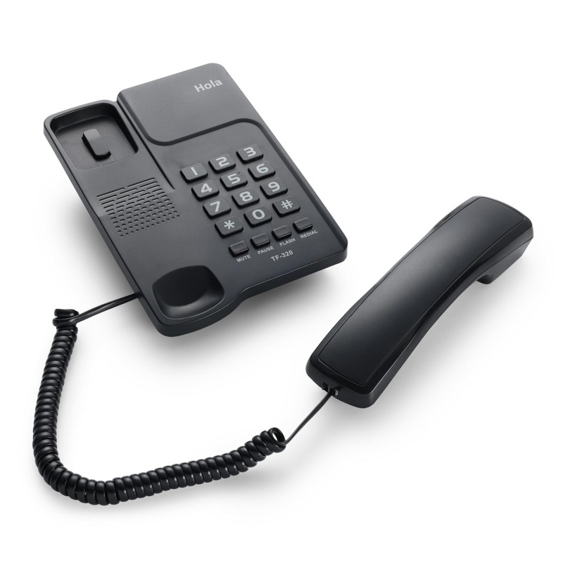 Hola TF 320 Basic Corded landline Phone with Tone/Pulse, Wall/Desk mountable, Pulse/Tone dial