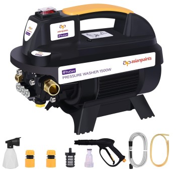 Asian Paints TruCare High Pressure Washer 1500W, 110 Bar, 6.5 L/min with 8m Hose