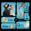 HAMMER Vibe ENC Bluetooth Headphone, 40mm Driver, Dual Pairing, 60hrs Playtime, Voice Assistant, BT V5.4 (Beige)
