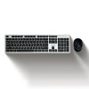 Acer Fusion Wireless Keyboard and Mouse Combo, Durable Stylish Design, 2.4GHz Nano Receiver, 10m Range, Indian Rupee Key (Black & Silver)