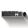 Acer Fusion Wireless Keyboard and Mouse Combo, Durable Stylish Design, 2.4GHz Nano Receiver, 10m Range, Indian Rupee Key (Black & Silver)