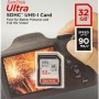 SanDisk Ultra 32 SDHC Class 10 90 Mbps  Memory Card Compatible with Camera (SDSDUNR-032G-GN6IN)