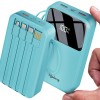 Lifelong Electronics 20000mAh 22.5W Fast Charging Power Bank | 3 Inputs (1 Built-in USB A Cable , Small Pocket Size Powerbank.