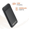 amazon basics 10000mAh 12W Lithium-Polymer Power Bank | Dual Input, Dual Output | Black.