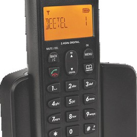 Beetel X90 2.4Ghz Cordless Landline Phone with Caller ID Display, Stores 50 Contacts, Upto 8Hrs of Talk Time Black
