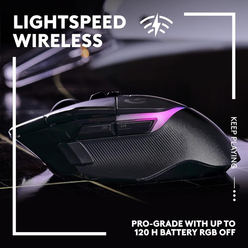 Logitech G502 X Lightspeed Plus Wireless RGB Gaming Mouse - Optical Mouse