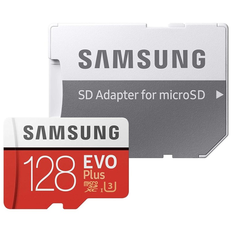 Samsung EVO Plus 128GB microSDXC UHS-I U3 100MB/s Full HD & 4K UHD Memory Card with Adapter .